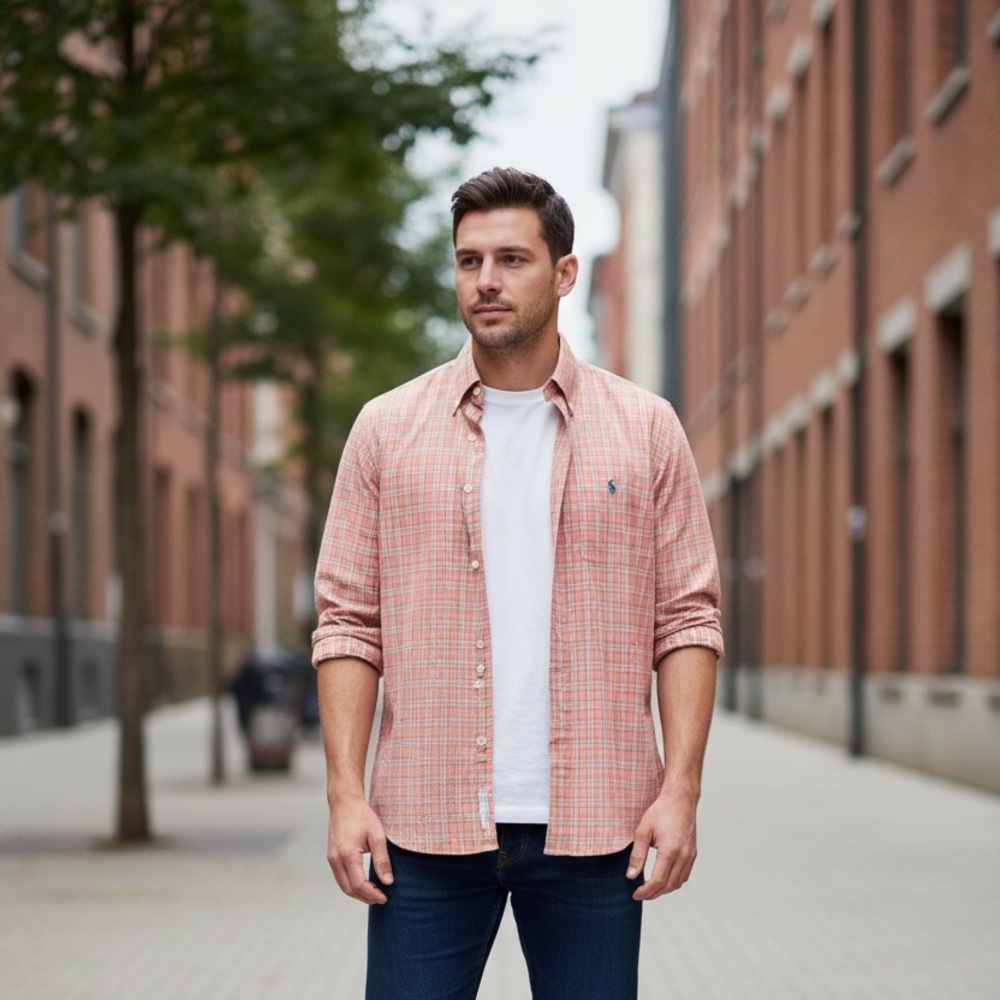 Ralph Lauren Classic Fit Red Plaid Shirt